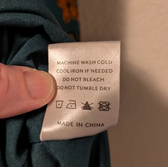 Baltic Born Teal and Rust Floral Long Sleeve Dress - Picture 10 of 10